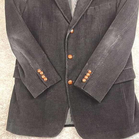 Zagato Signature Collection Blazer Mens 42L Corduroy Sport Coat Jacket Lined - Picture 3 of 16